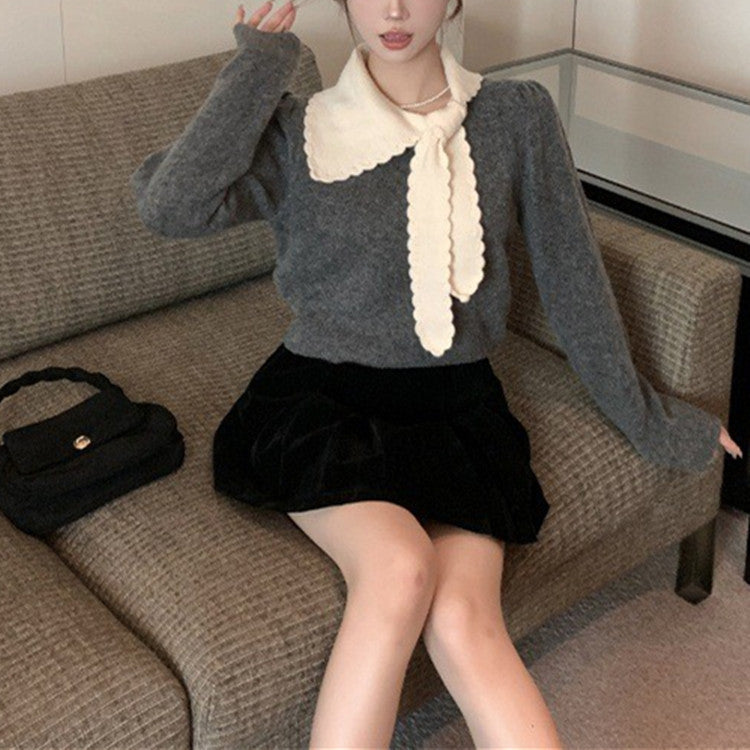 【tops】長袖ニットセーターG23098