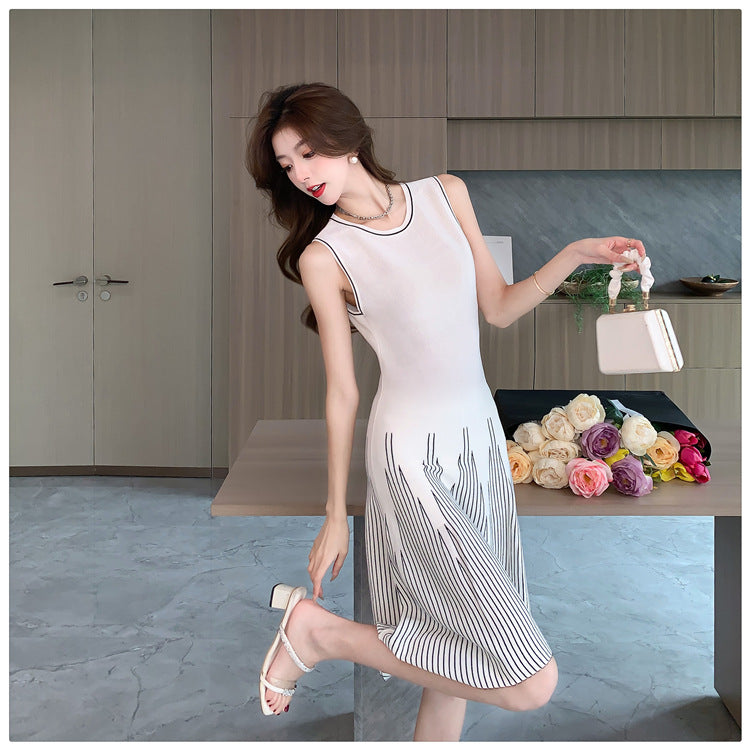 【dress】ノースリーブニットワンピースG21839