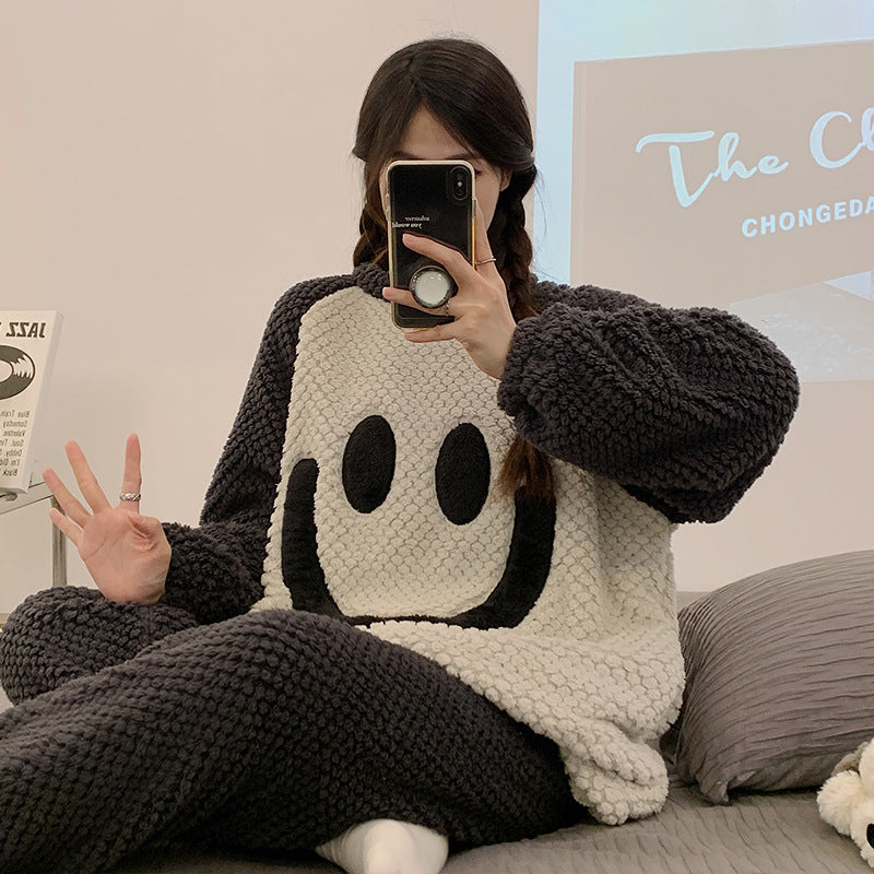 【ホーム・生活】ふわふわ上下セットルームウェアF8455