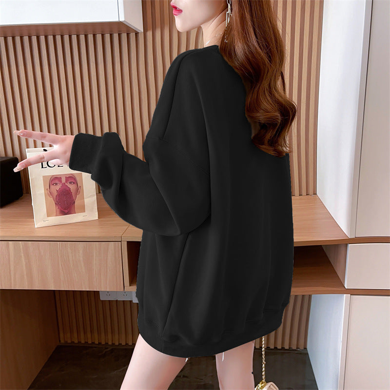 【tops】3色ゆったり厚手パーカーF8261