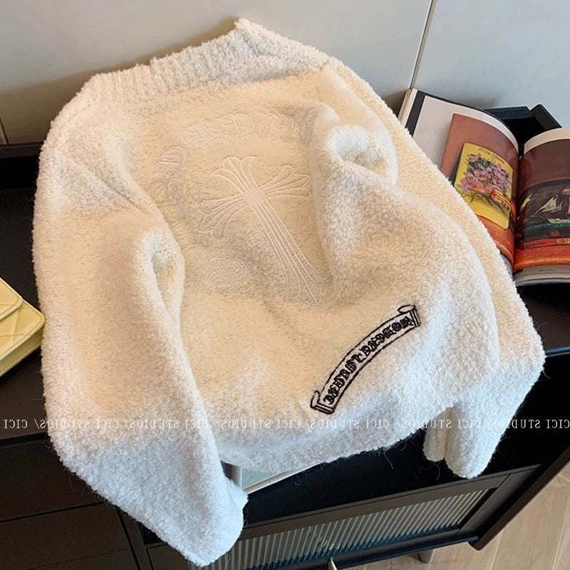 【outer】ゆったり厚手ニットカーディガンG24486