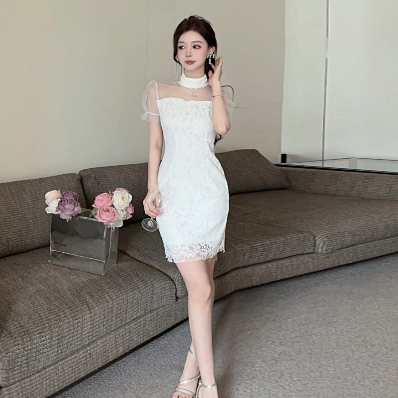 【dress】レース切替デートワンピースG21674