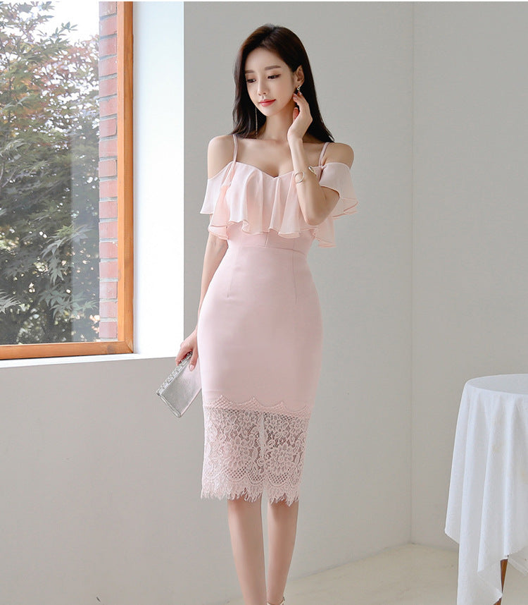 【dress】フリルデートキャミワンピースG22600