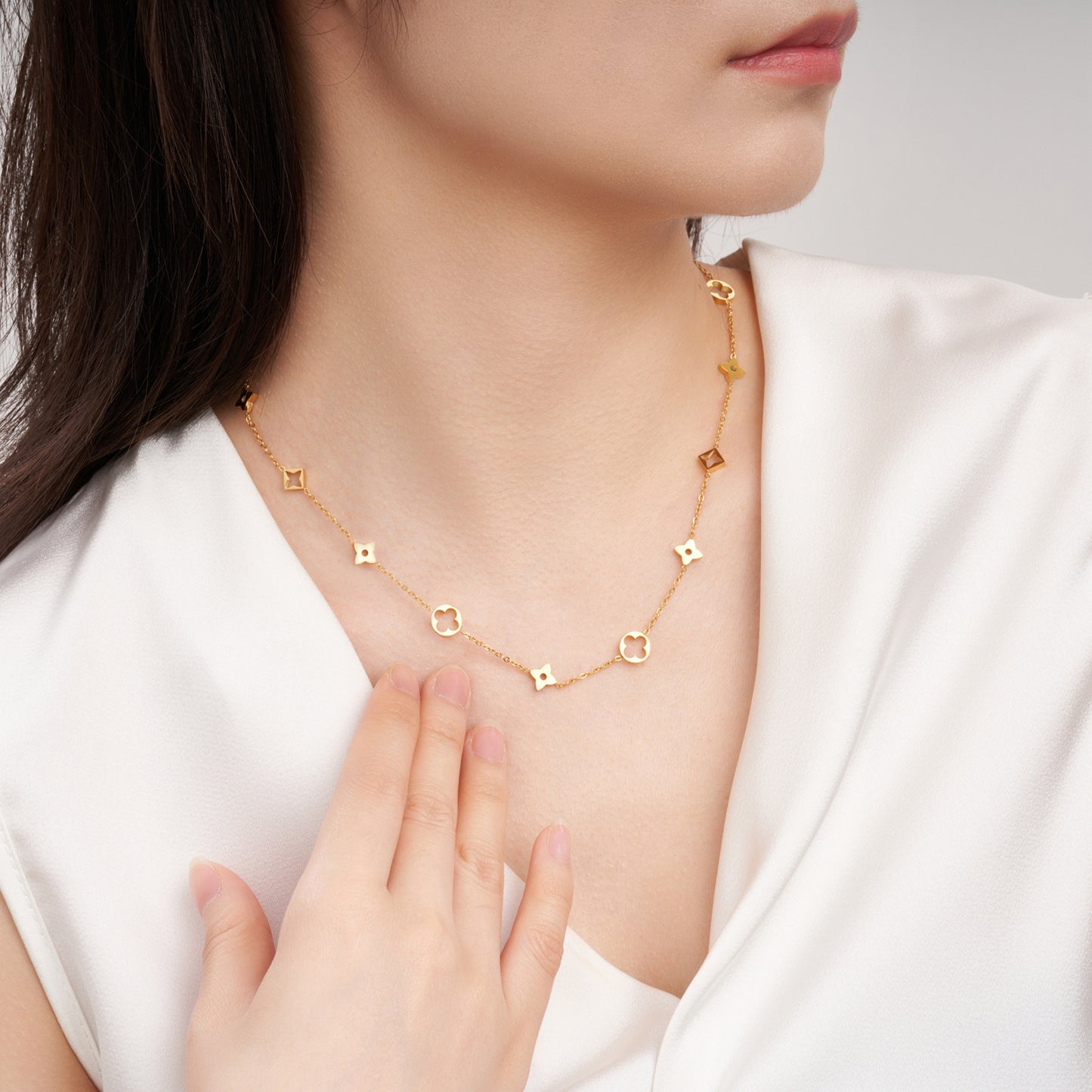 【小物】ファッションネックレスアクセサリーF8214