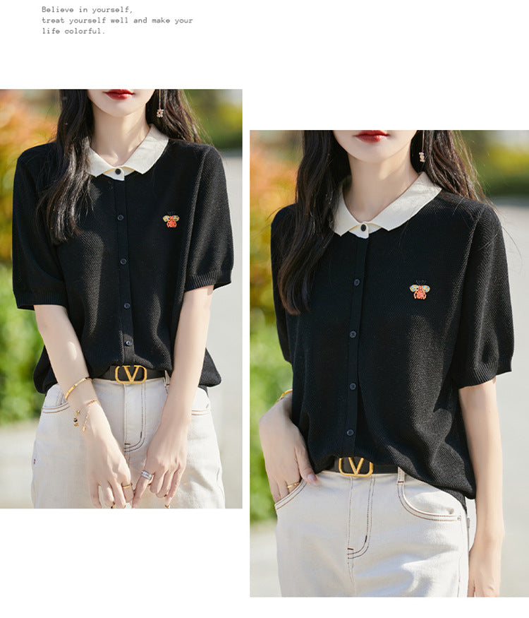 【tops】ニットTシャツG21942
