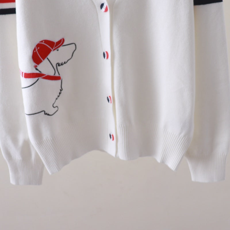 【outer】VネックニットカーディガンG23538