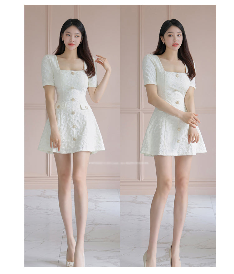 【dress】スクエアネックデートワンピースG21692