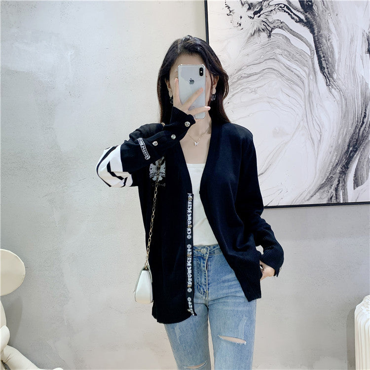 【outer】ファッションニットカーディガンG23454