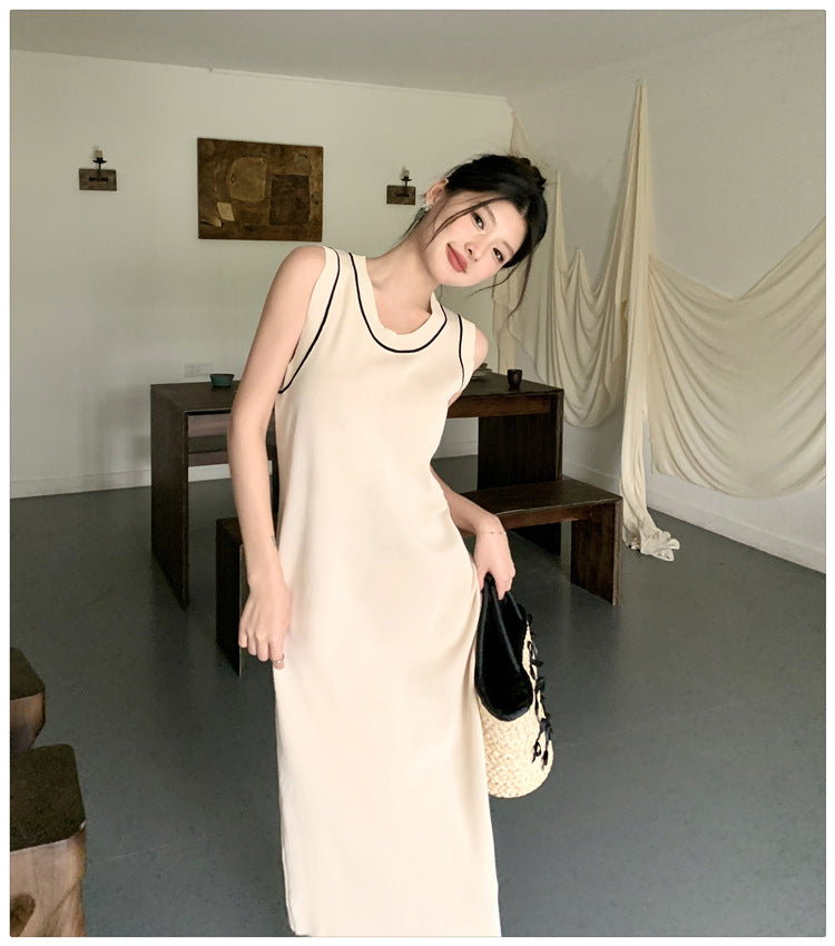 【dress】ノースリーブニットワンピースG21830