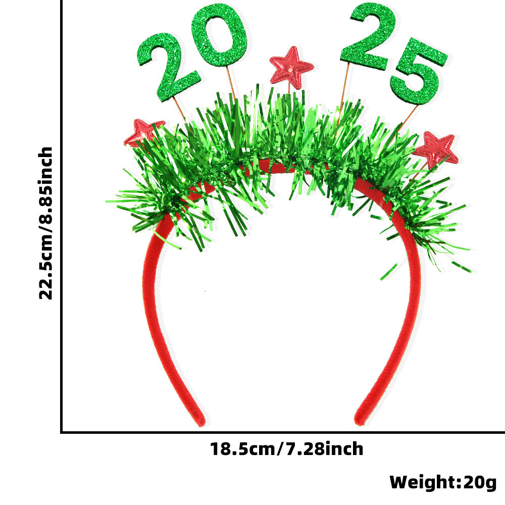 【小物】クリスマスカチューシャヘアアクセサリーF8450