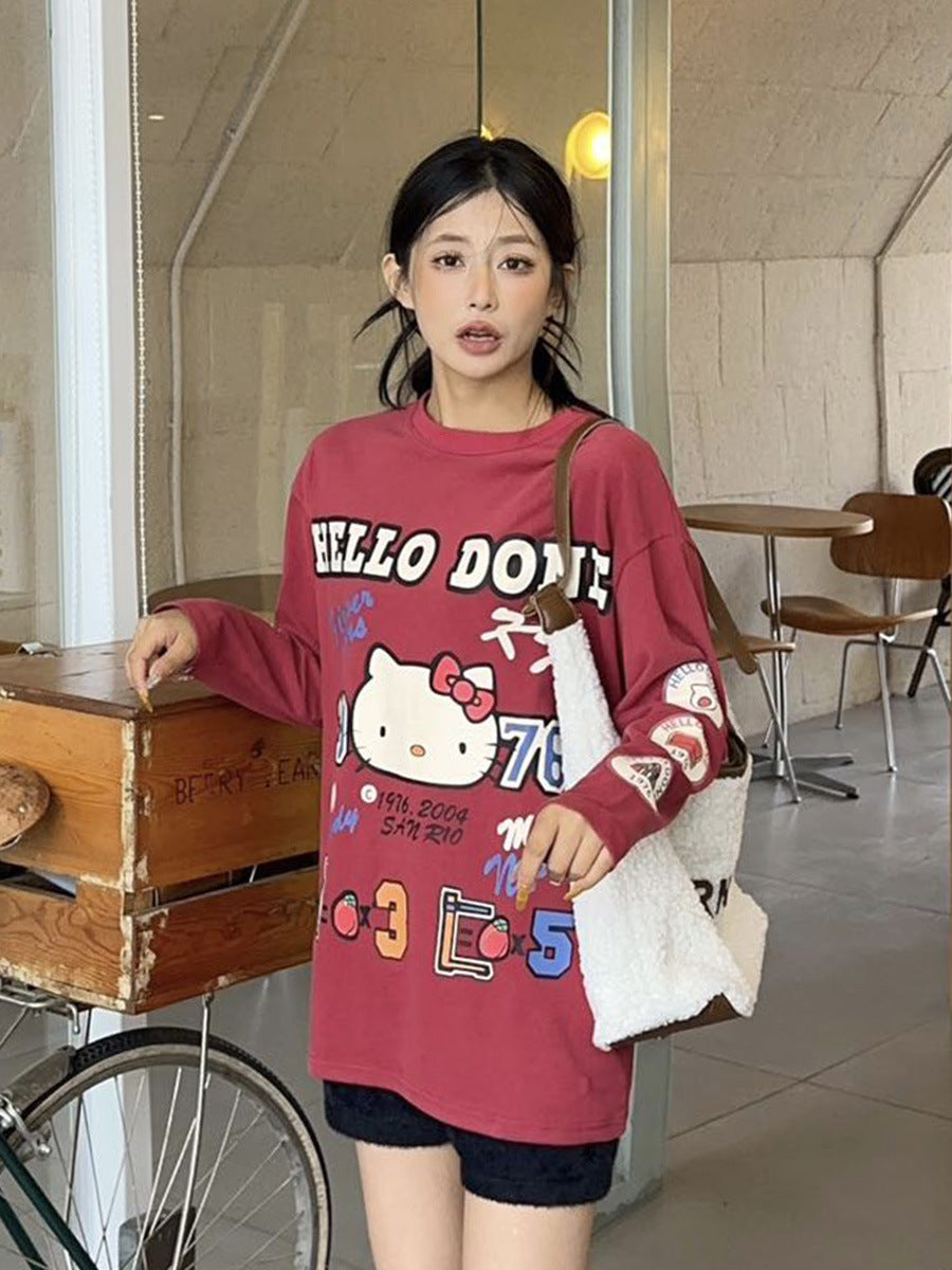 【tops】キャラクタープリントTシャツＫ0158