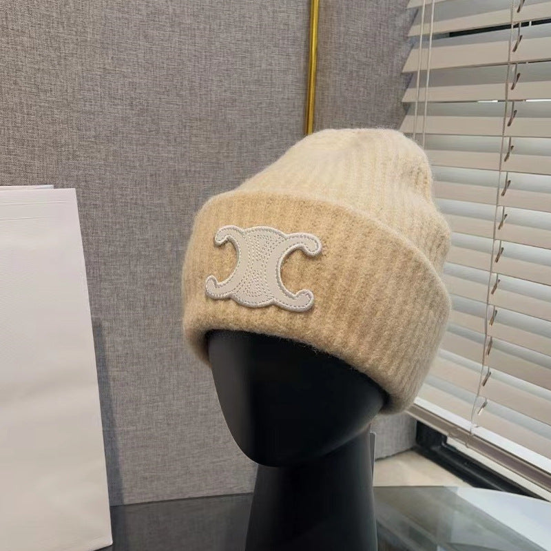 【小物】シンプルニット帽子F8439