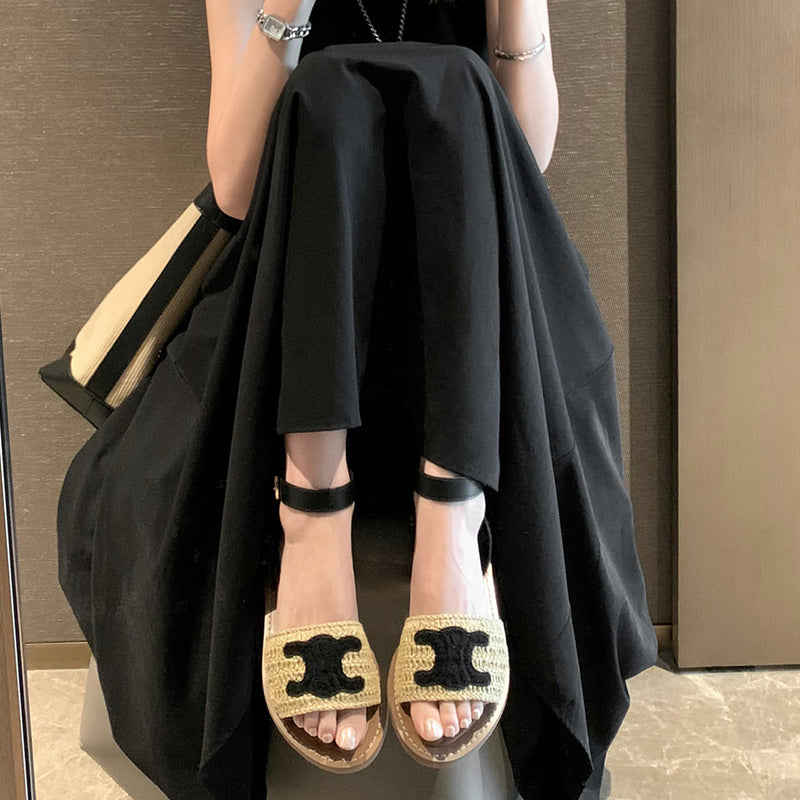 【shoes】2色履きやすいサンダルF7559