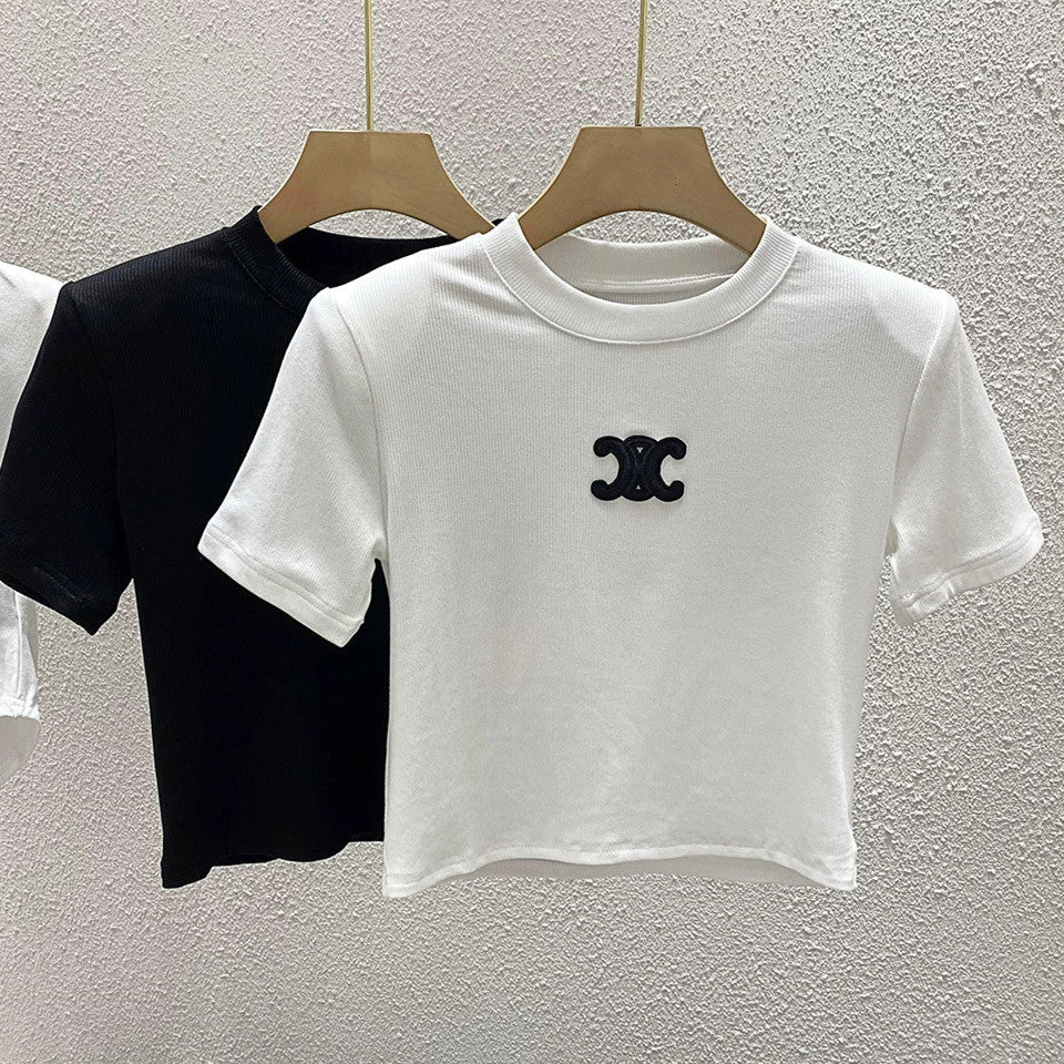 【tops】2色半袖TシャツF7545