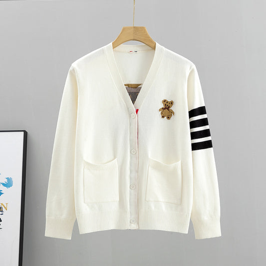 【outer】キャンパスニットカーディガンG23457