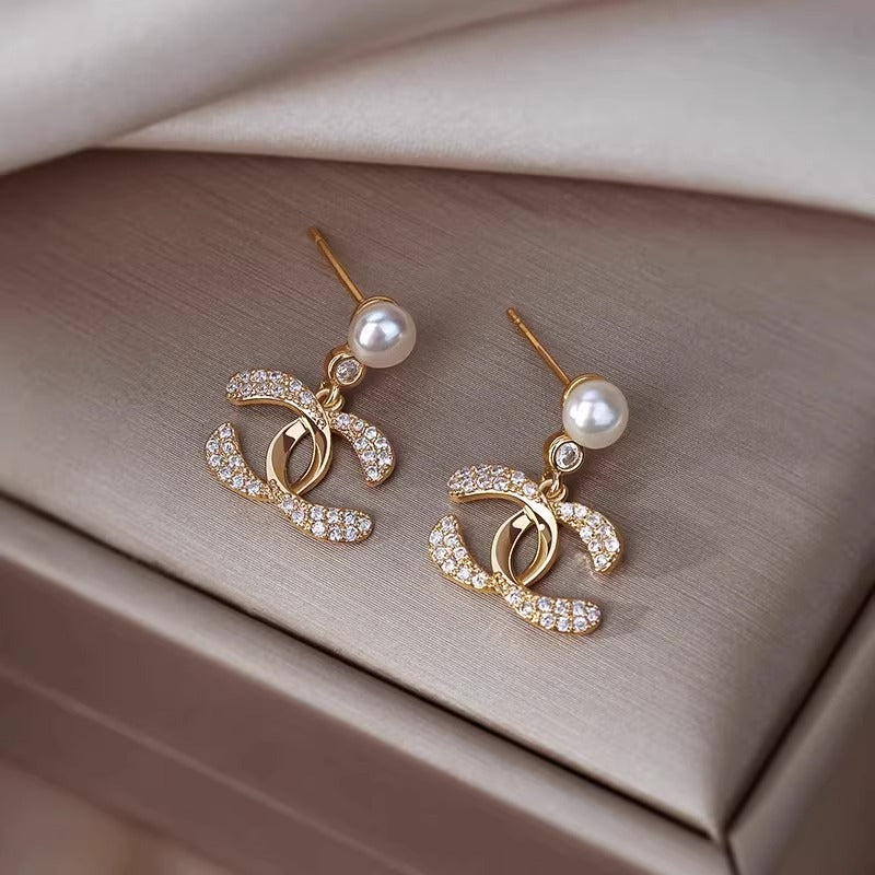 【小物】ビーズピアスアクセサリーF8094