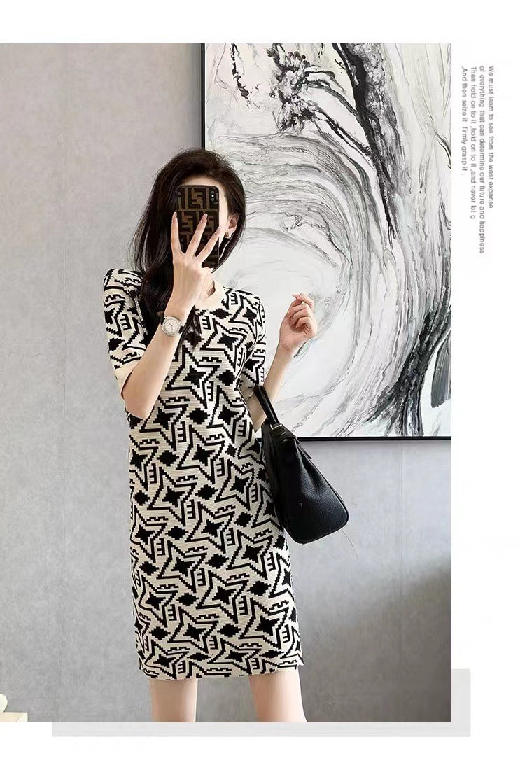 【dress】フランス風ニットワンピースG21665