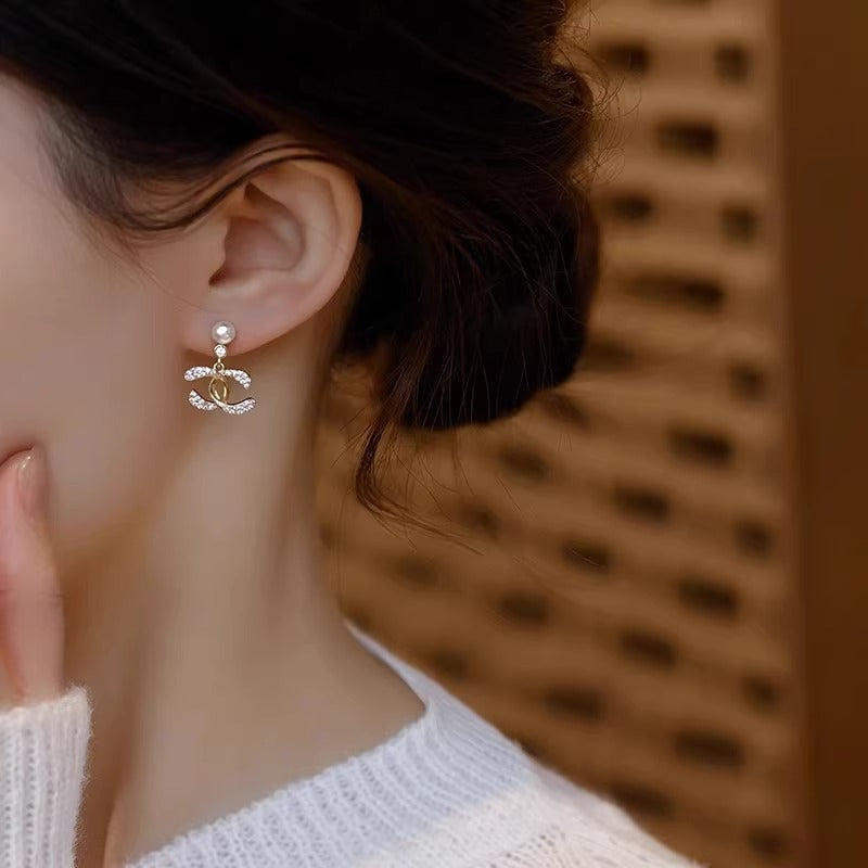 【小物】ビーズピアスアクセサリーF8094