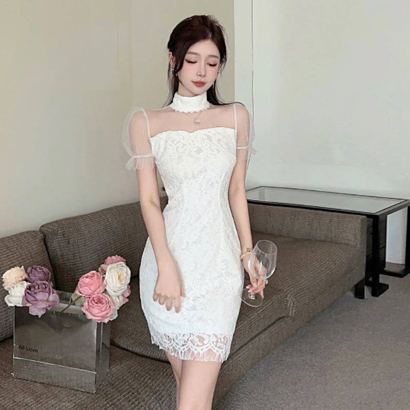 【dress】レース切替デートワンピースG21674
