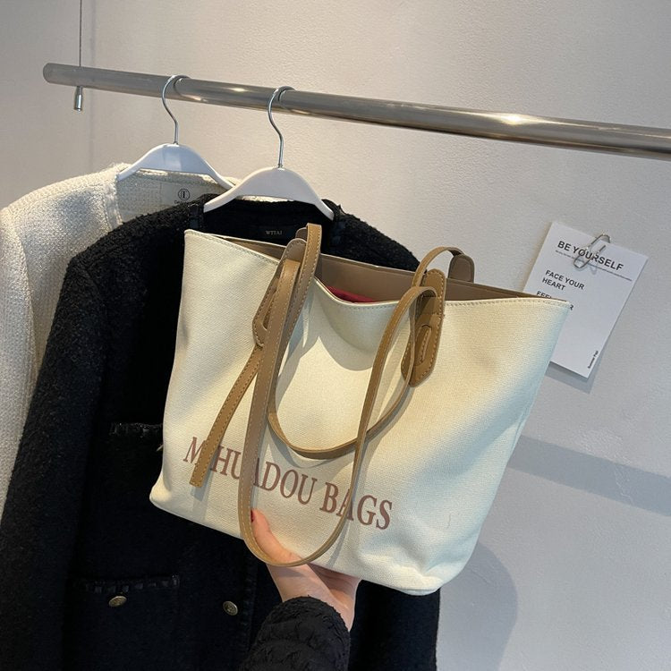 【小物】3色大容量トートバッグF8197