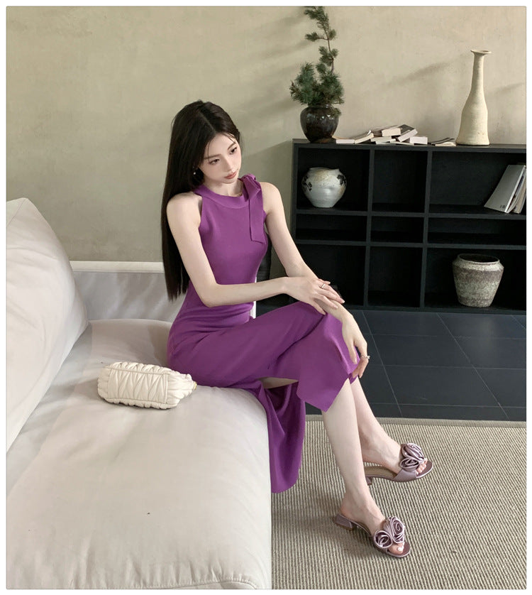 【dress】ノースリーブニットワンピースG22119