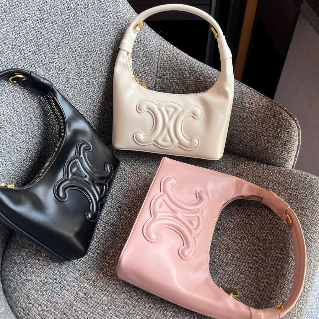 【小物】3色大容量ショルダーバッグF8176