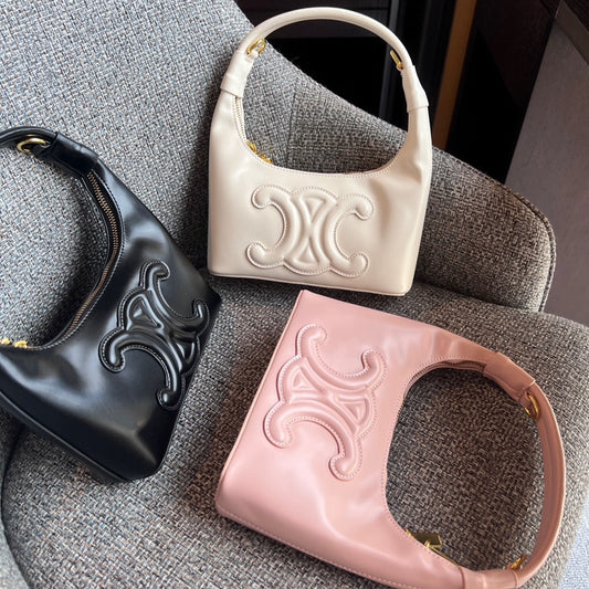 【小物】3色大容量ショルダーバッグF8176