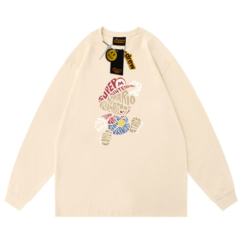 【カップルルック】キャラクター長袖ペアルックパーカーF8221