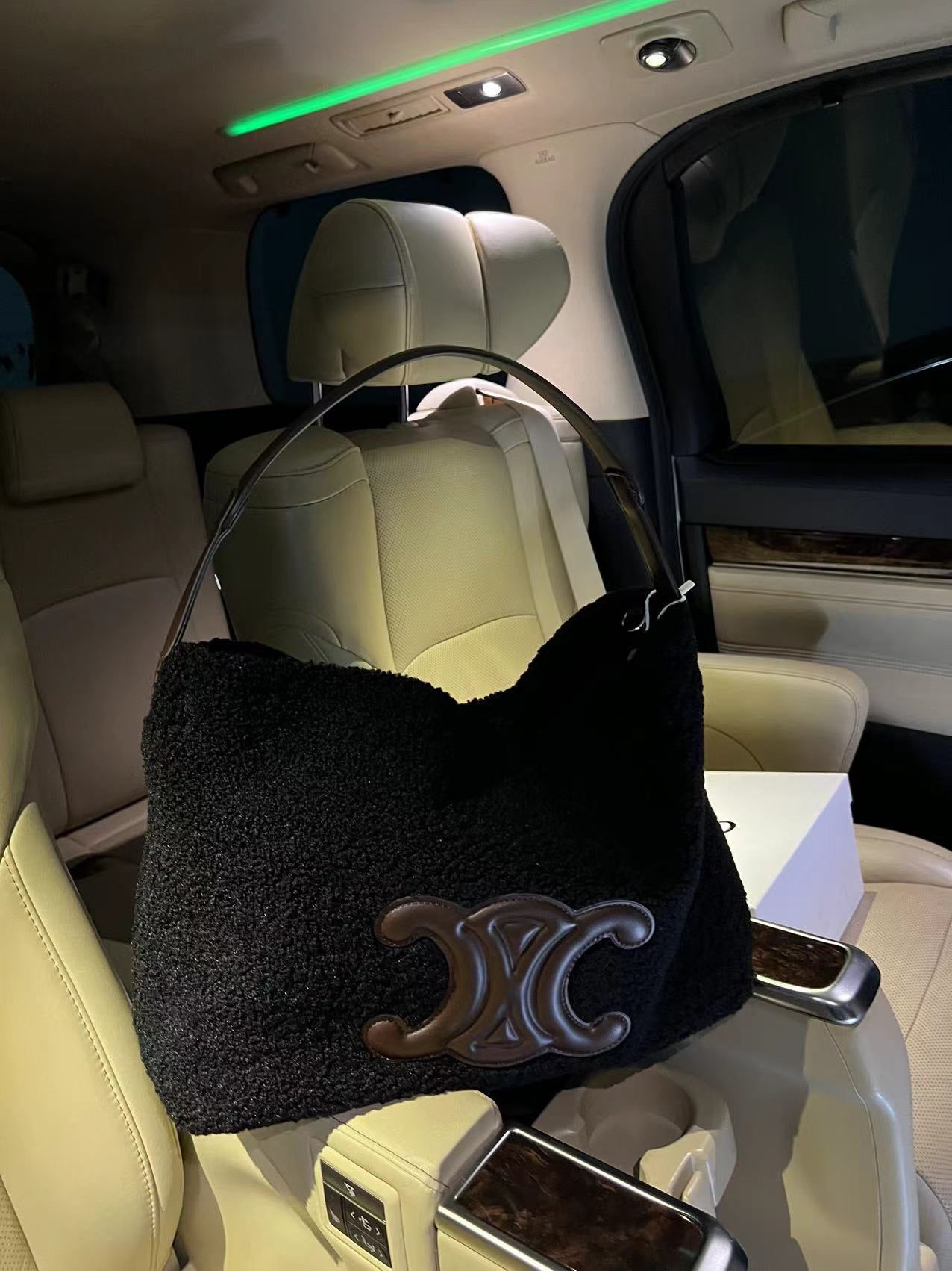 【小物】4色ふわふわトートバッグF8397