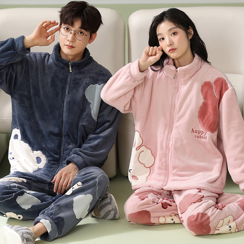 【ホーム・生活】カップルパジャマ上下セットルームウェアF8426