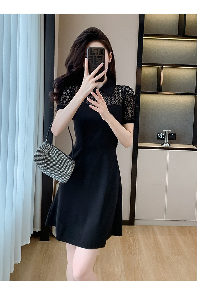 【dress】フランス風AラインレースワンピースG21719