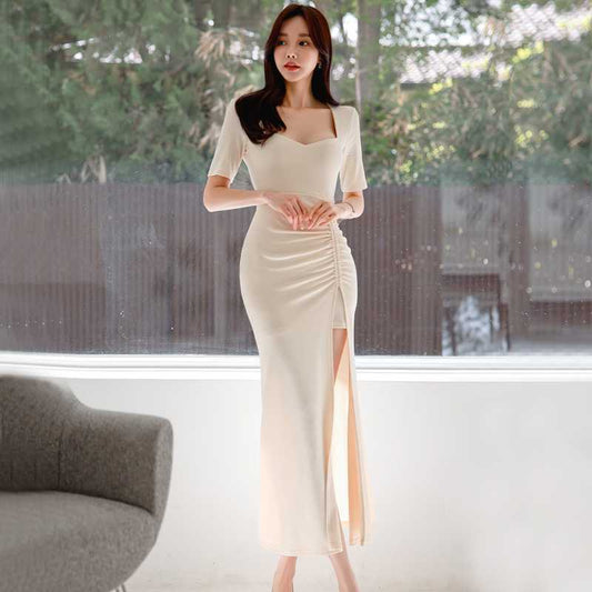 【dress】スリットタイトデートワンピースG21818