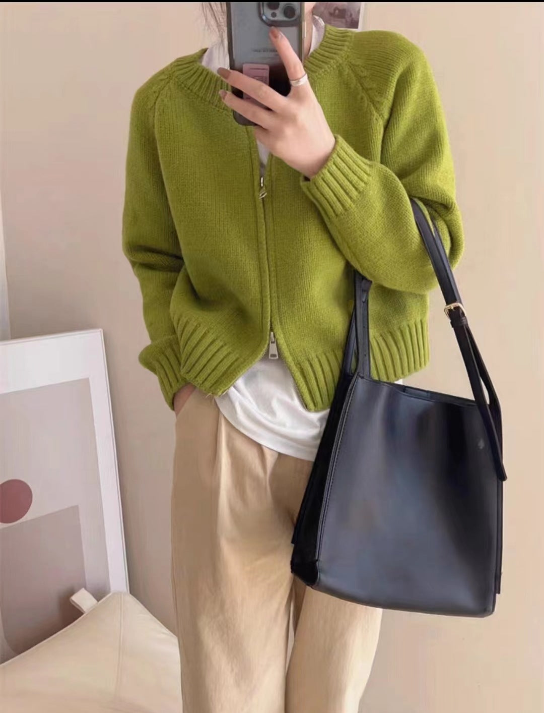 【outer】ニットカーディガンG23681