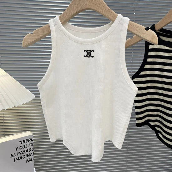 【tops】4色ニットキャミソール F7571