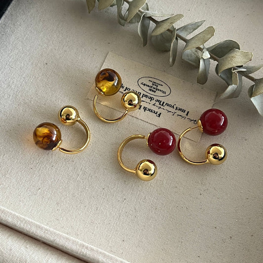 【小物】ビーズピアスアクセサリーF8062