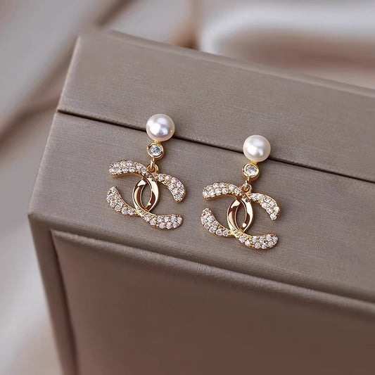 【小物】ビーズピアスアクセサリーF8094