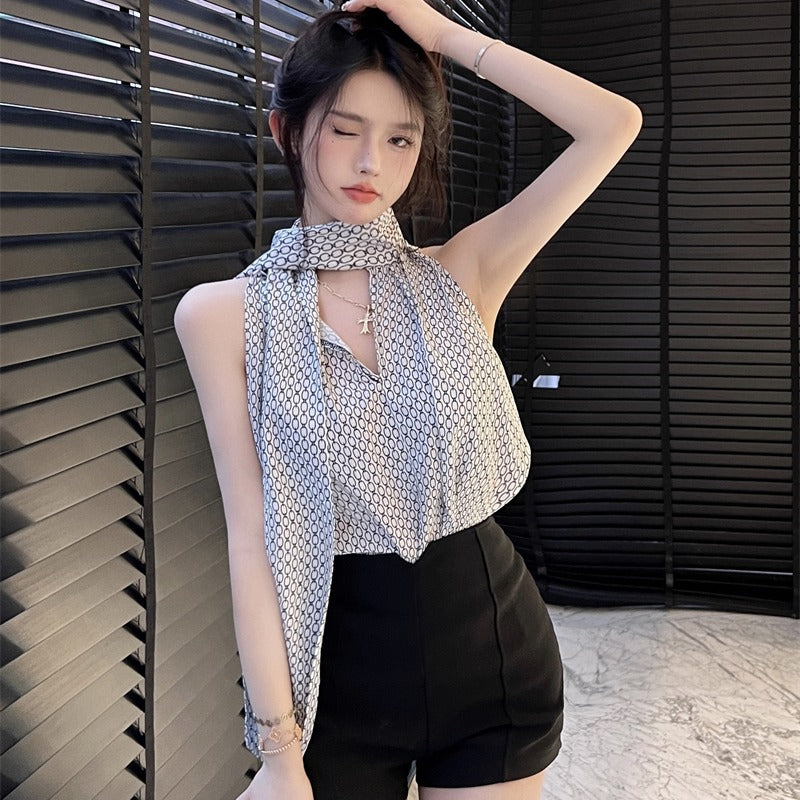 【tops】ノースリーブ ブラウスG21766