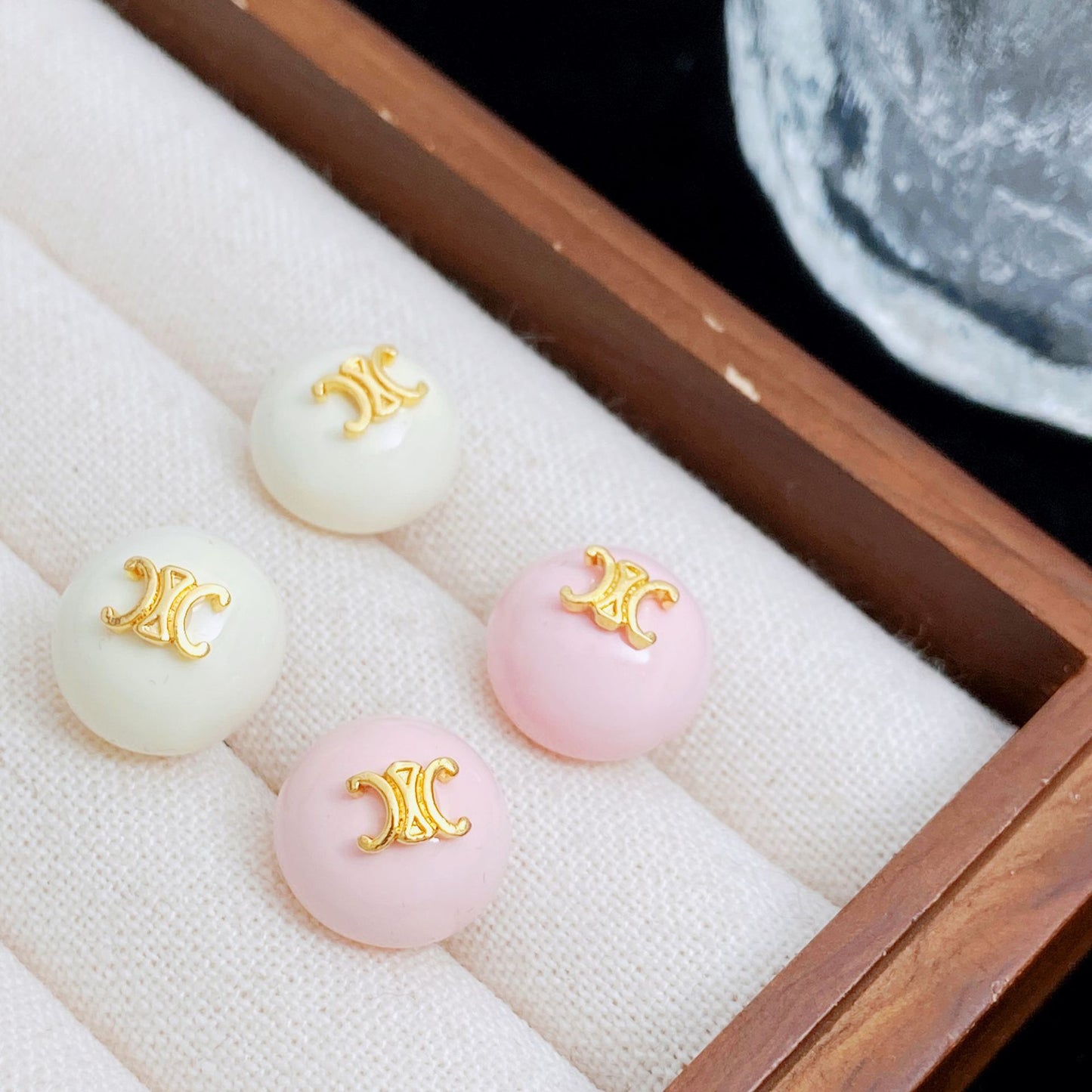 【小物】英字柄ピアスアクセサリーG21646