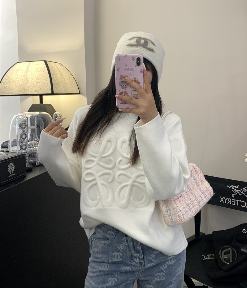 【tops】長袖ニットセーターF7932