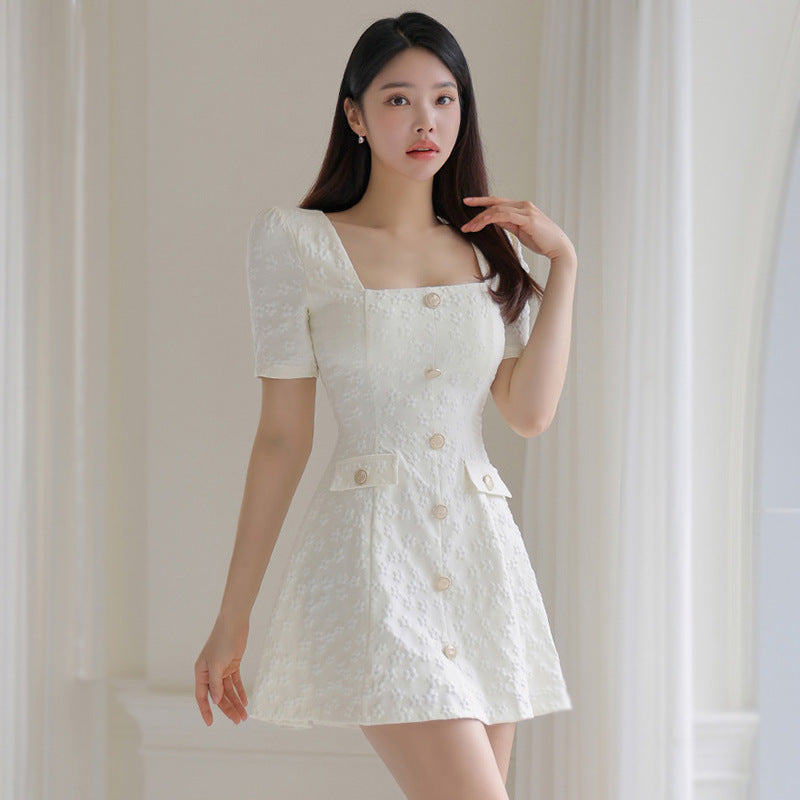 【dress】スクエアネックデートワンピースG21692
