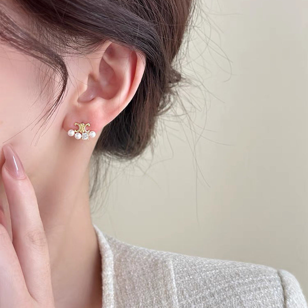 【小物】パールピアスアクセサリーF8069