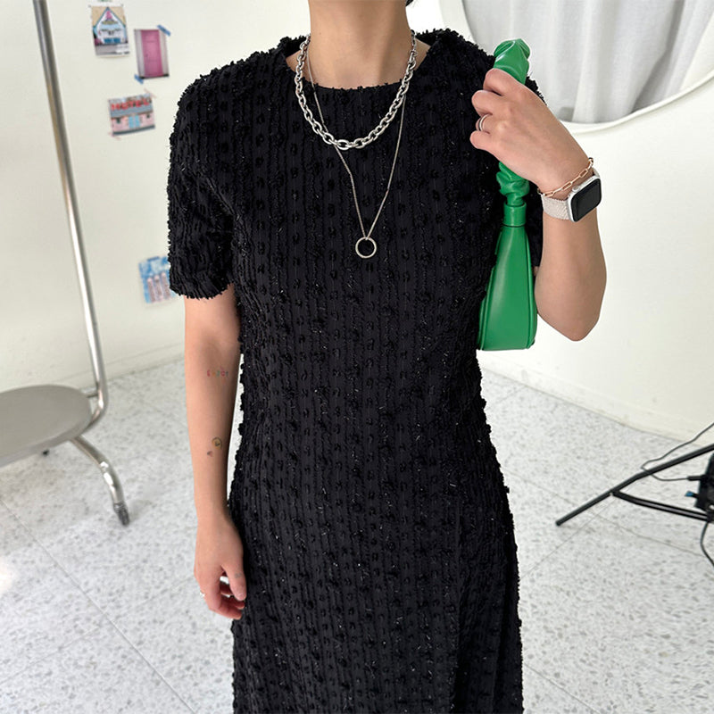 【dress】ラウンドネックデートワンピースG21972