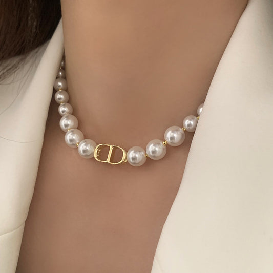 【小物】パールネックレスアクセサリーF8074