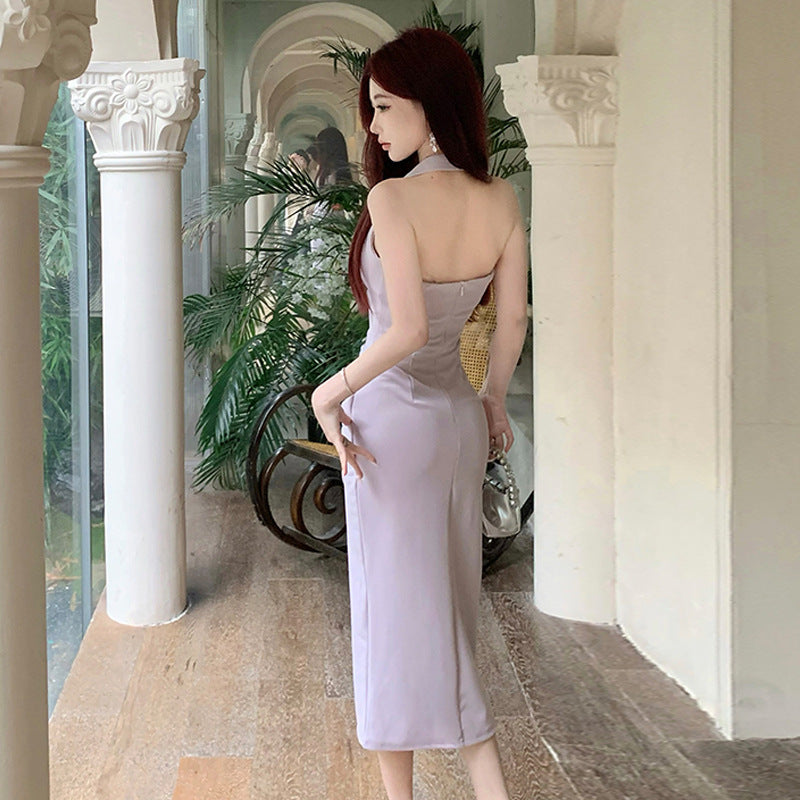 【dress】ホルターネックデートワンピースG21687