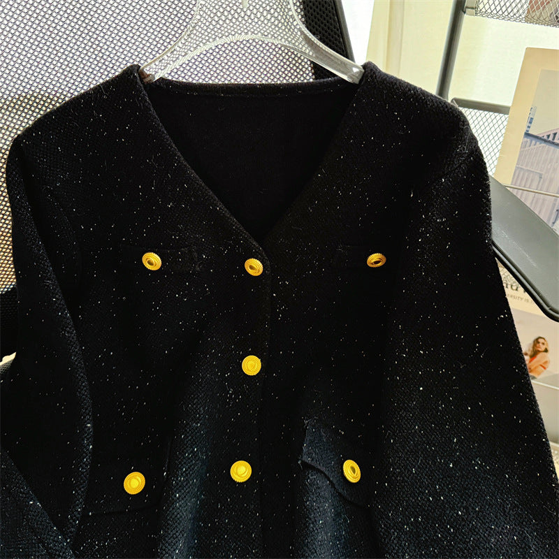 【outer】VネックニットカーディガンG23242