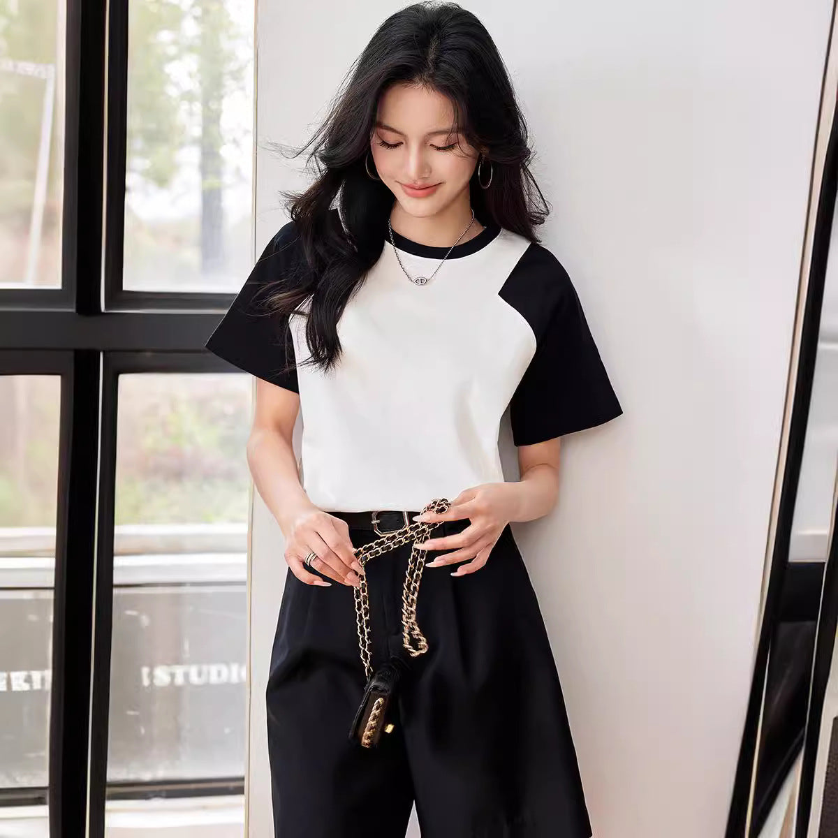 【tops】ラウンドネックTシャツG21960
