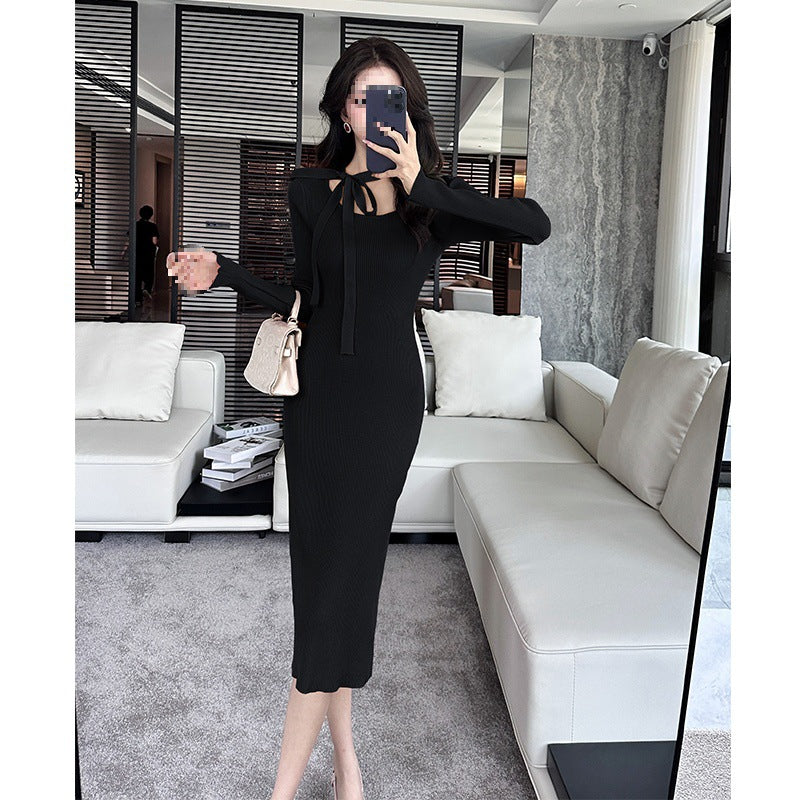 【dress】秋冬タイトニットワンピースG24439