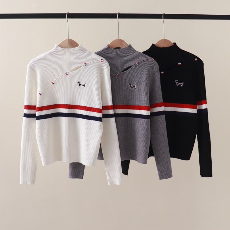 【tops】長袖ニットセーターG23547