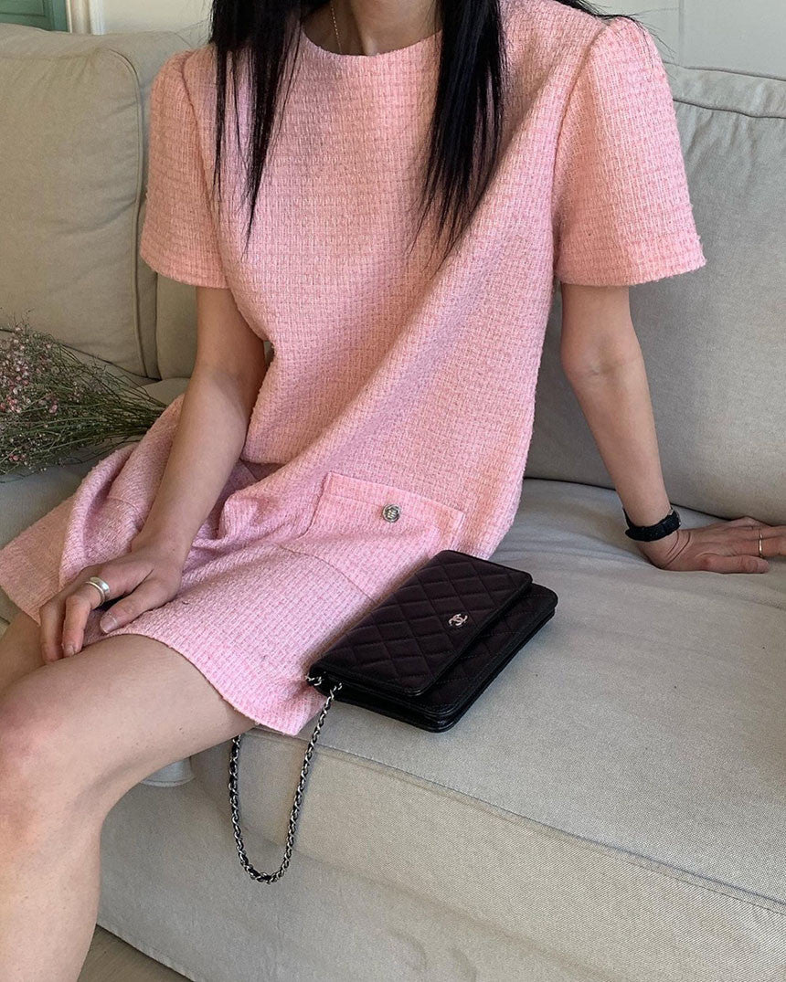 【dress】長袖ギャザーシャツワンピースF7907