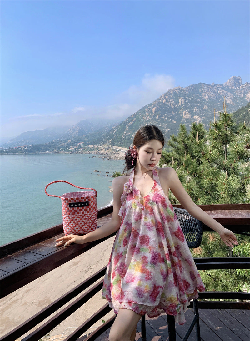 【dress】ホルターネックデートワンピースG22243